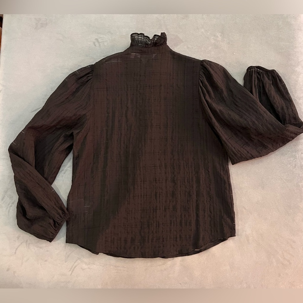 & Other Stories Black Blouse sz 8 - Picture 2 of 9